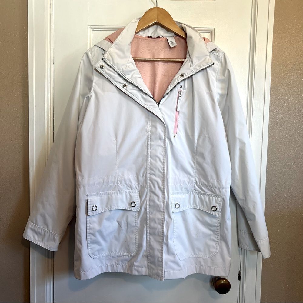 IZOD White and Pink Jacket